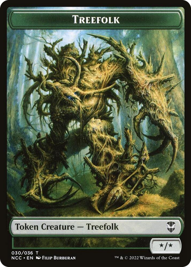 0030 Treefolk // Spider Double-Sided Token T Commander: Streets of New Capenna