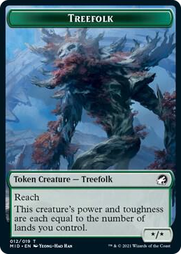 0012 Treefolk Token T Innistrad: Midnight Hunt