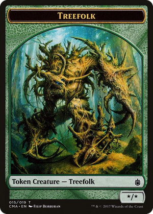 0015 Treefolk Token (015) T Commander Anthology