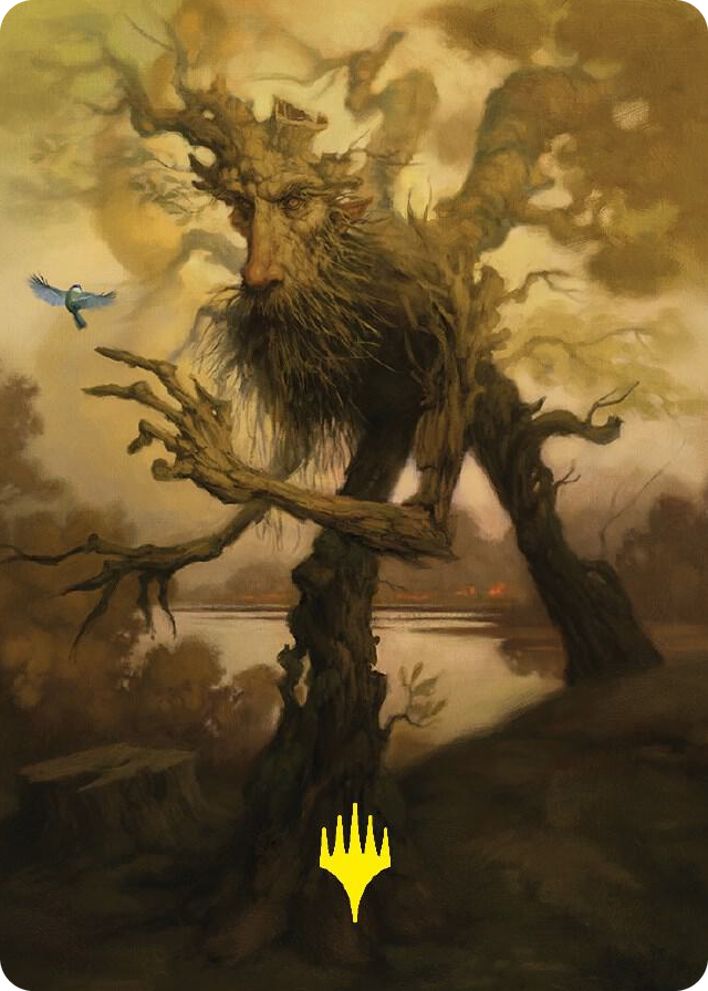 0081 Treefolk Token Art Card (Gold-Stamped Signature) S Art Series: Universes Beyond: The Lord of the Rings: Tales of Middle-earth