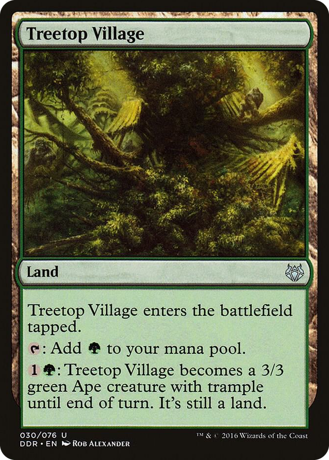 Treetop Village #30 U - Duel Decks: Nissa vs. Ob Nixilis Pokemon card