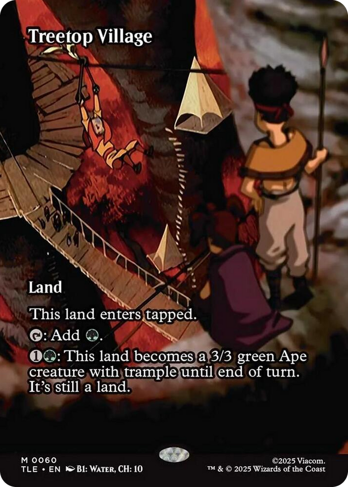 Treetop Village (Borderless) #60 M - The Last Airbender: Eternal-Legal Pokemon card