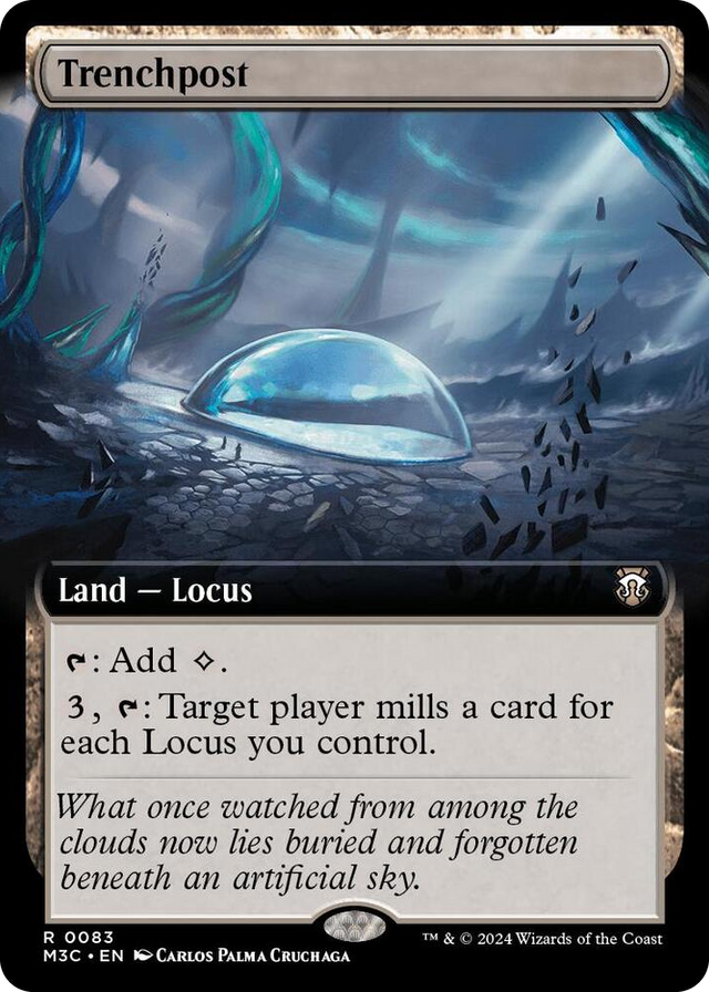0083 Trenchpost (Extended Art) R Commander: Modern Horizons 3