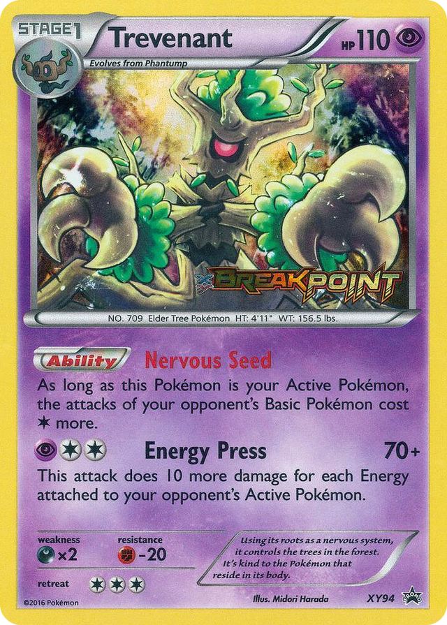 XY094 Trevenant (Prerelease) Promo XY Promos