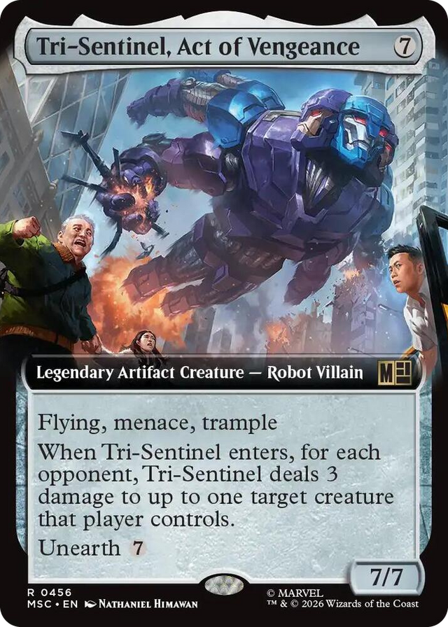 0456 Tri-Sentinel, Act of Vengeance (Extended Art) R Commander: Marvel Super Heroes