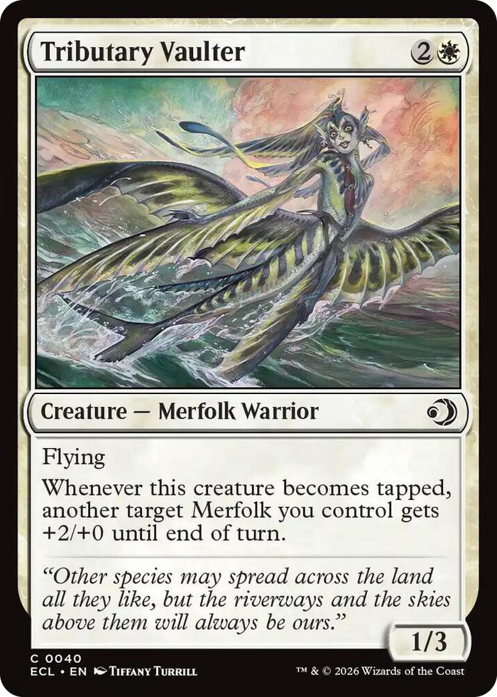 Tributary Vaulter #40 C - Lorwyn Eclipsed Pokemon card
