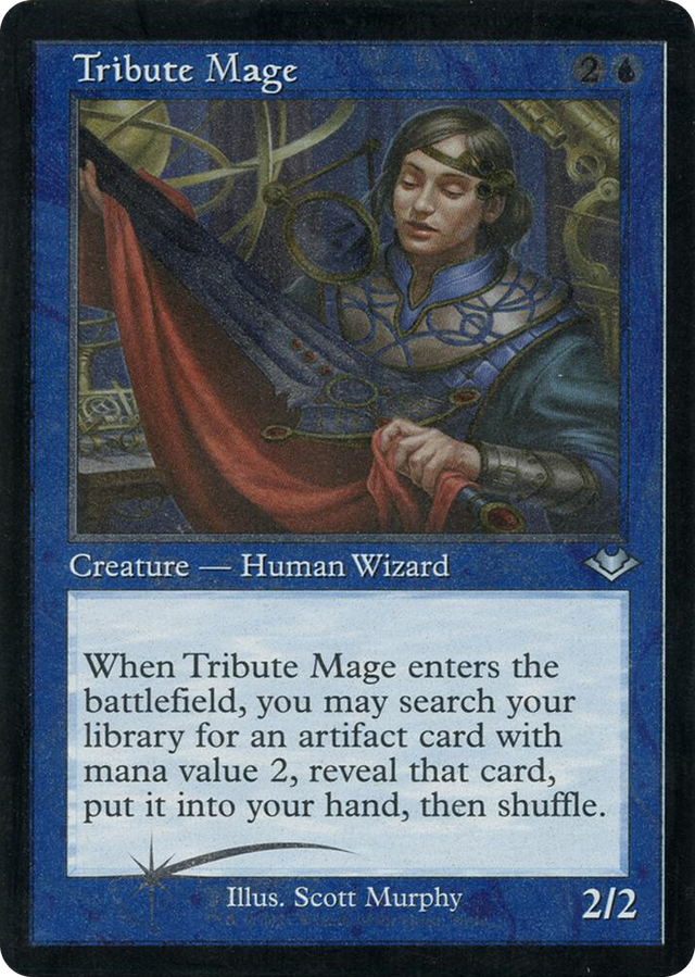 0010 Tribute Mage (Retro Frame) (Foil Etched) U Modern Horizons