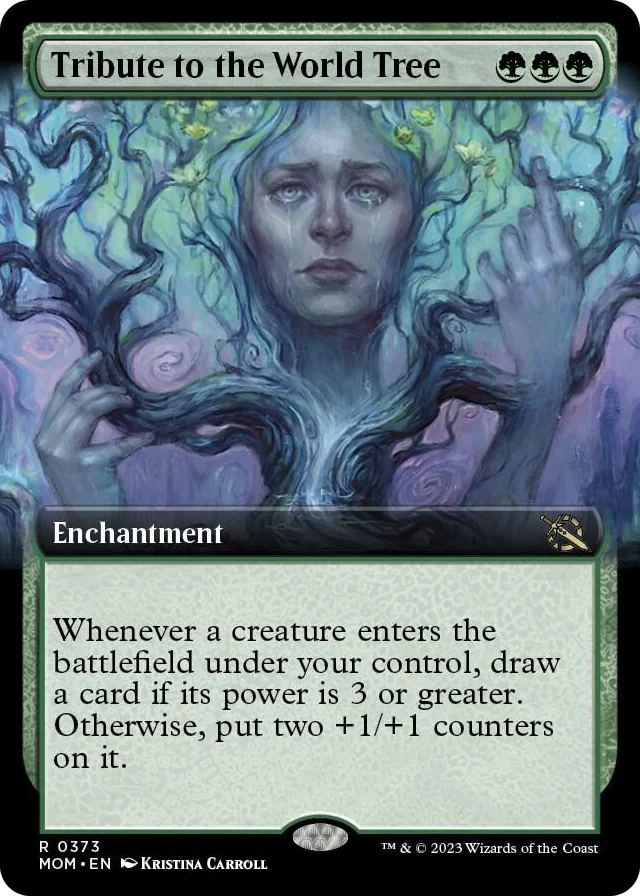 0373 Tribute to the World Tree (Extended Art) R March of the Machine