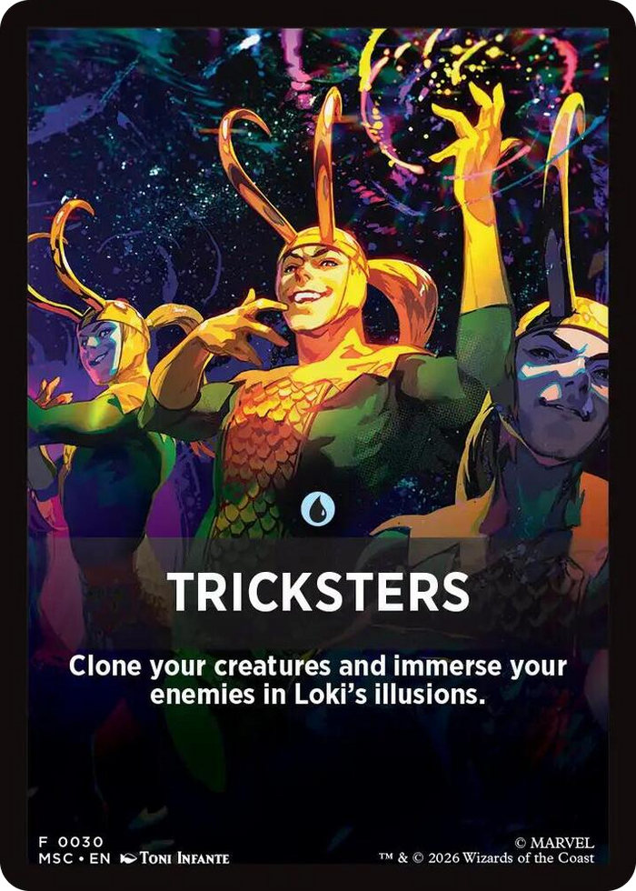 Tricksters Theme Card #30 T - Commander: Marvel Super Heroes Pokemon card