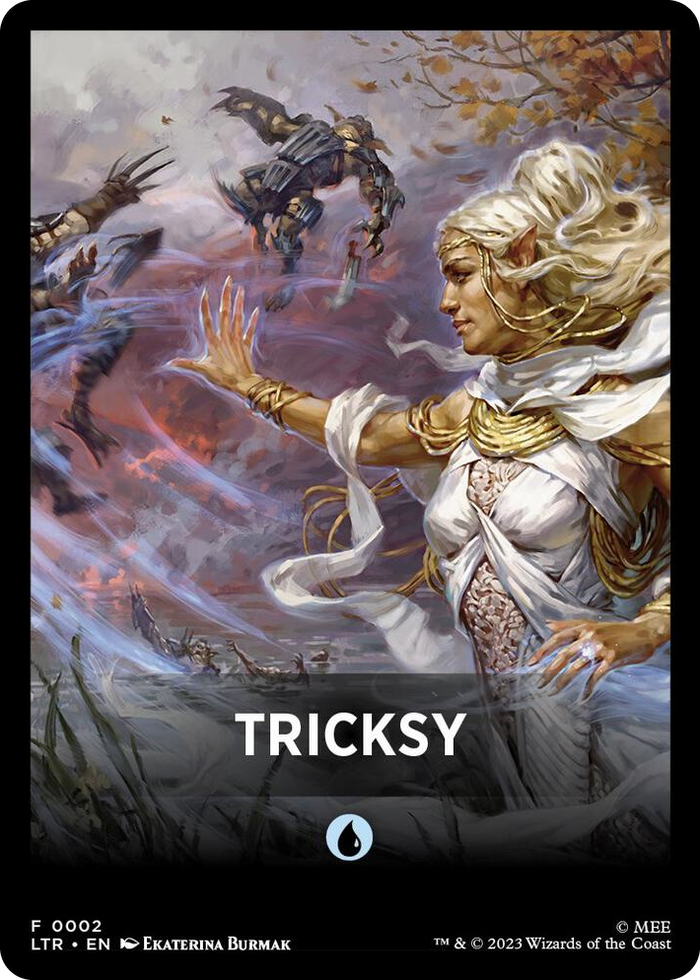 Tricksy Theme Card #2 T - Universes Beyond: The Lord of the Rings: Tales of Middle-earth Pokemon card