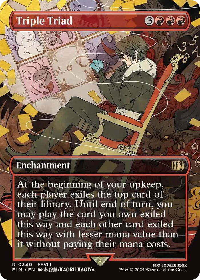Triple Triad (Borderless) #340 R - FINAL FANTASY Pokemon card