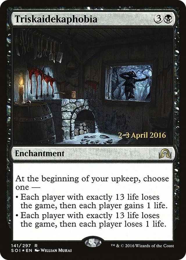 0141 Triskaidekaphobia R Prerelease Cards