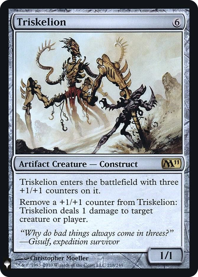 Triskelion #218 R - The List Reprints Pokemon card