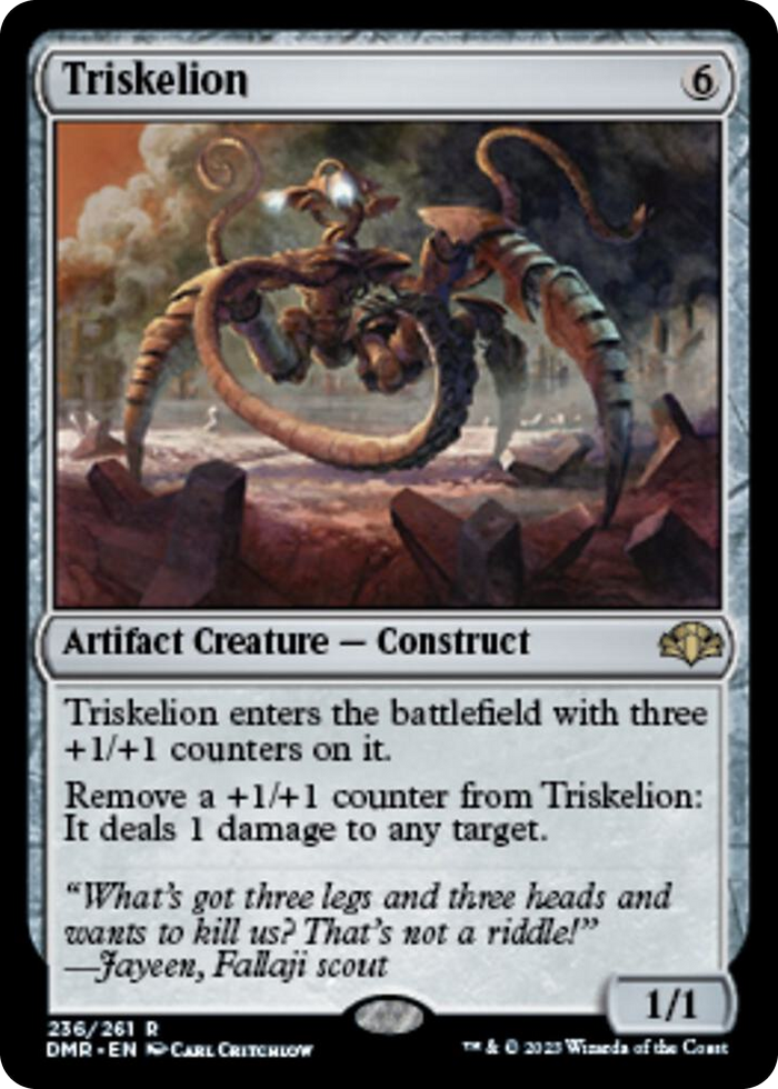 Triskelion #236 R - Dominaria Remastered Pokemon card