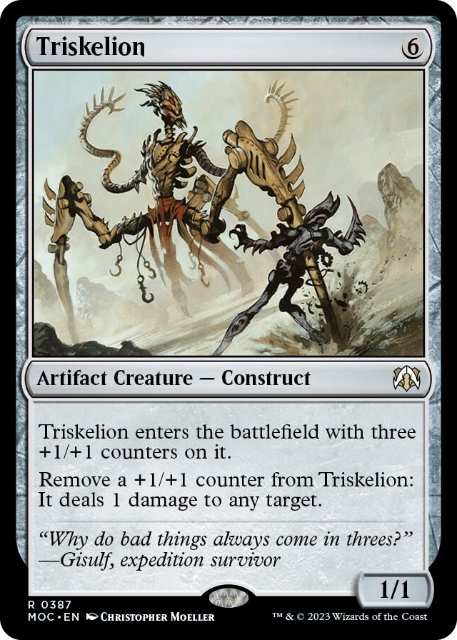 Triskelion #387 R - Commander: March of the Machine Pokemon card