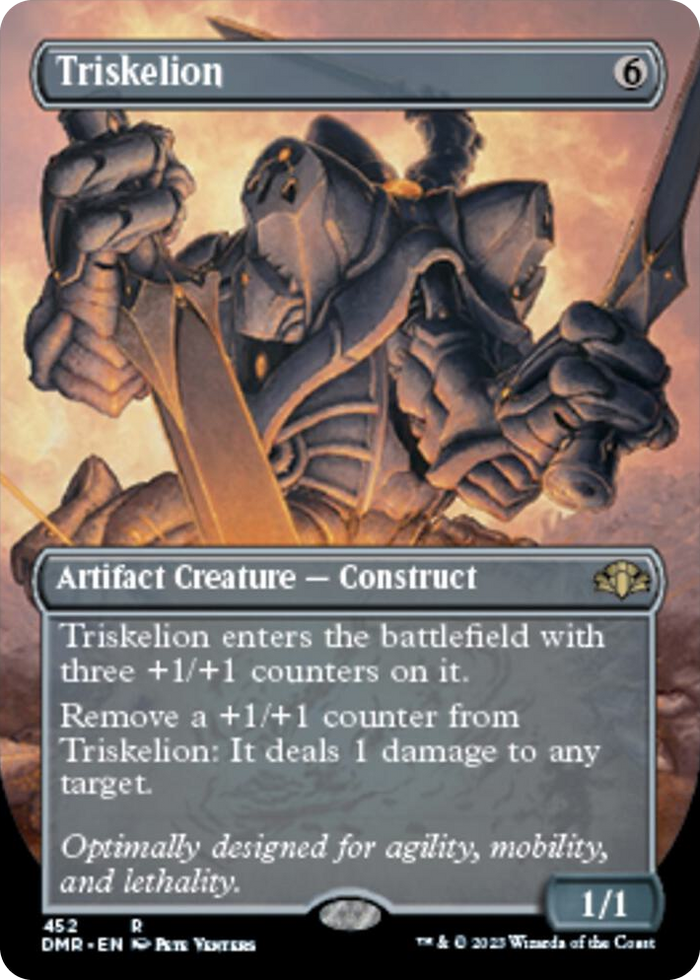 Triskelion (Borderless) #452 R - Dominaria Remastered Pokemon card