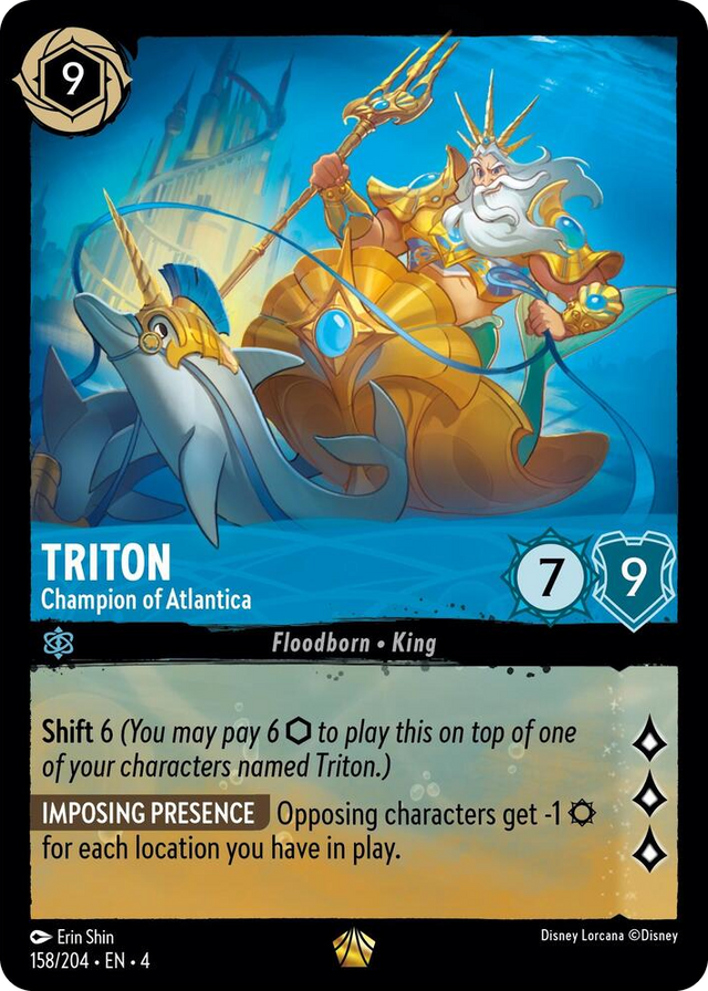 0158 Triton - Champion of Atlantica Legendary Ursula's Return
