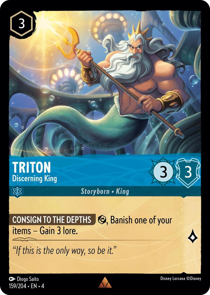 0159 Triton - Discerning King Rare Ursula's Return