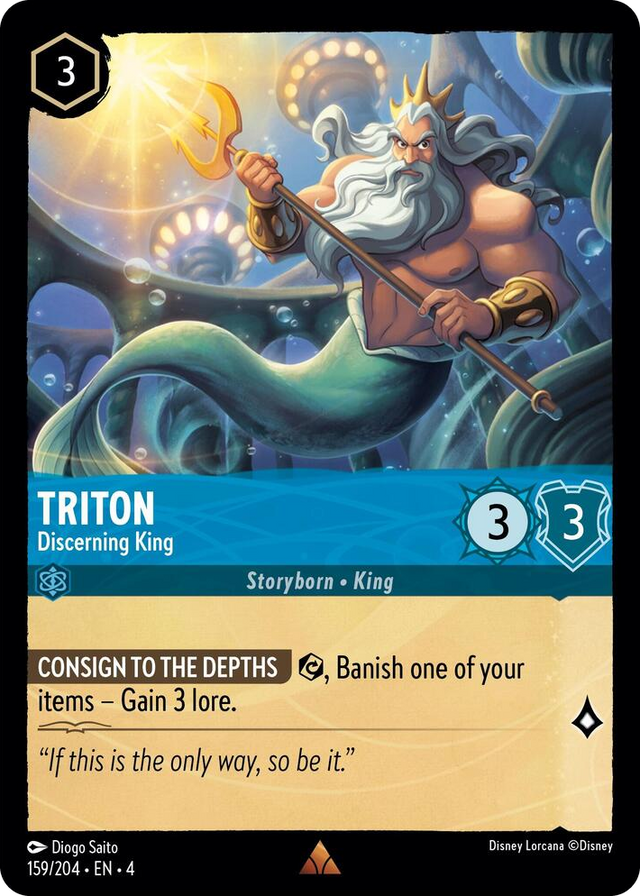 0159 Triton - Discerning King Rare Ursula's Return