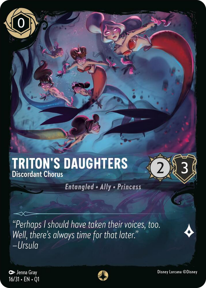 Triton's Daughters - Discordant Chorus #16 None - Illumineer's Quest: Deep Trouble Pokemon card