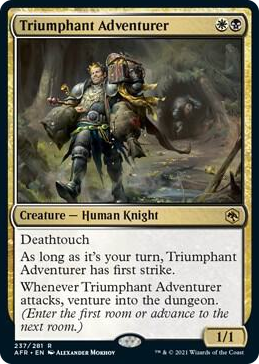 0237 Triumphant Adventurer R Adventures in the Forgotten Realms