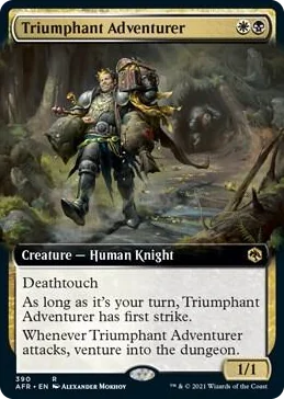 0390 Triumphant Adventurer (Extended Art) R Adventures in the Forgotten Realms