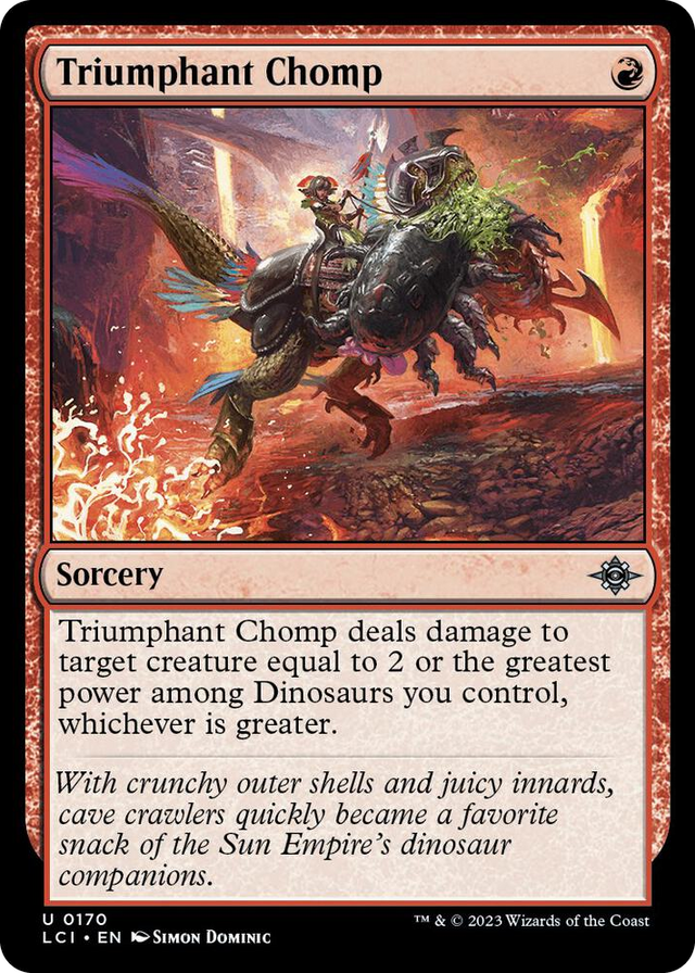 0170 Triumphant Chomp U The Lost Caverns of Ixalan