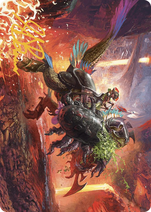 0021 Triumphant Chomp Art Card (Gold-Stamped Signature) S Art Series: The Lost Caverns of Ixalan