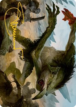 0021 Troll Art Card (Gold-Stamped Signature) S Art Series: Adventures in the Forgotten Realms