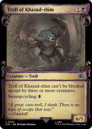 0562 Troll of Khazad-dum (Showcase Scrolls) C Universes Beyond: The Lord of the Rings: Tales of Middle-earth