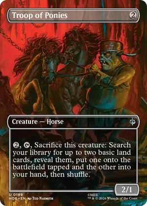 0199 Troop of Ponies (Borderless) U The Hobbit