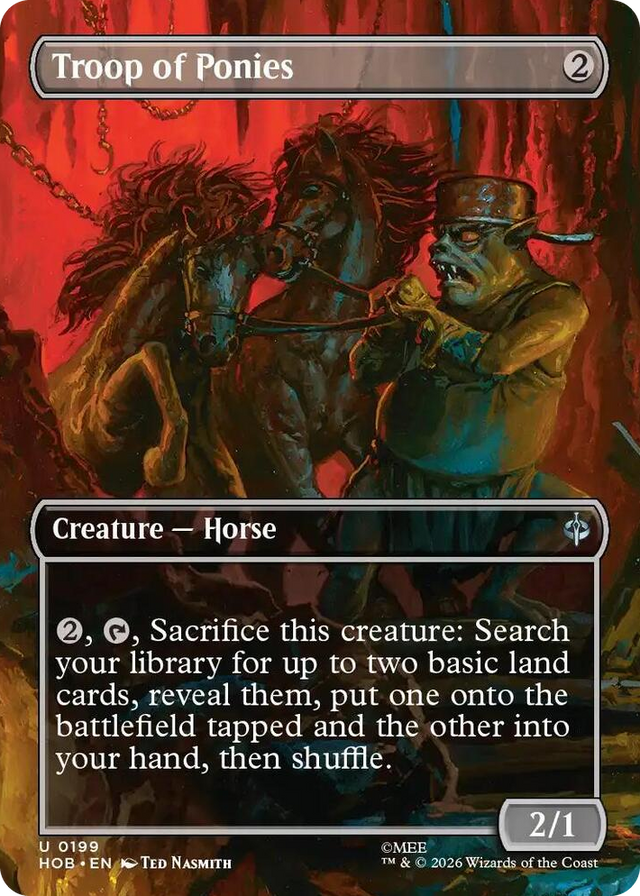 0199 Troop of Ponies (Borderless) U The Hobbit