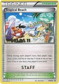 BW028 Tropical Beach - BW28 (Worlds 11) [Staff] Promo Black and White Promos