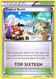 BW028 Tropical Beach - BW28 (Worlds 11) [Top 16] Promo Black and White Promos