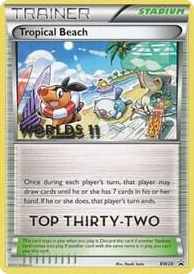 BW028 Tropical Beach - BW28 (Worlds 11) [Top 32] Promo Black and White Promos
