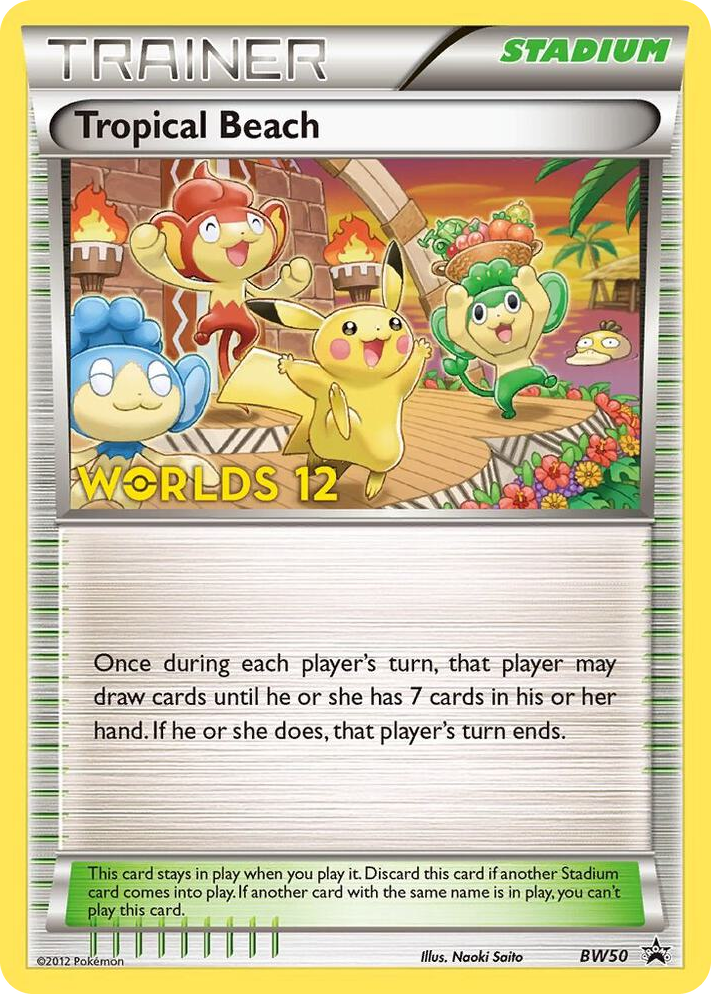 BW050 Tropical Beach - BW50 (Worlds 12) Promo Black and White Promos