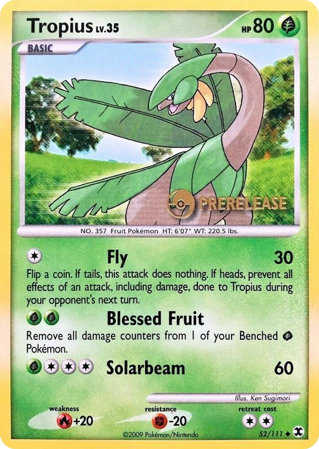 0052 Tropius - 52/111 (Prerelease) Promo Nintendo Promos