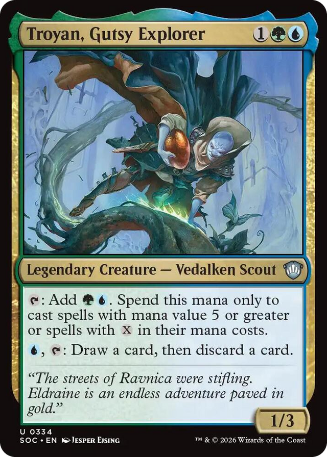 0334 Troyan, Gutsy Explorer U Commander: Secrets of Strixhaven