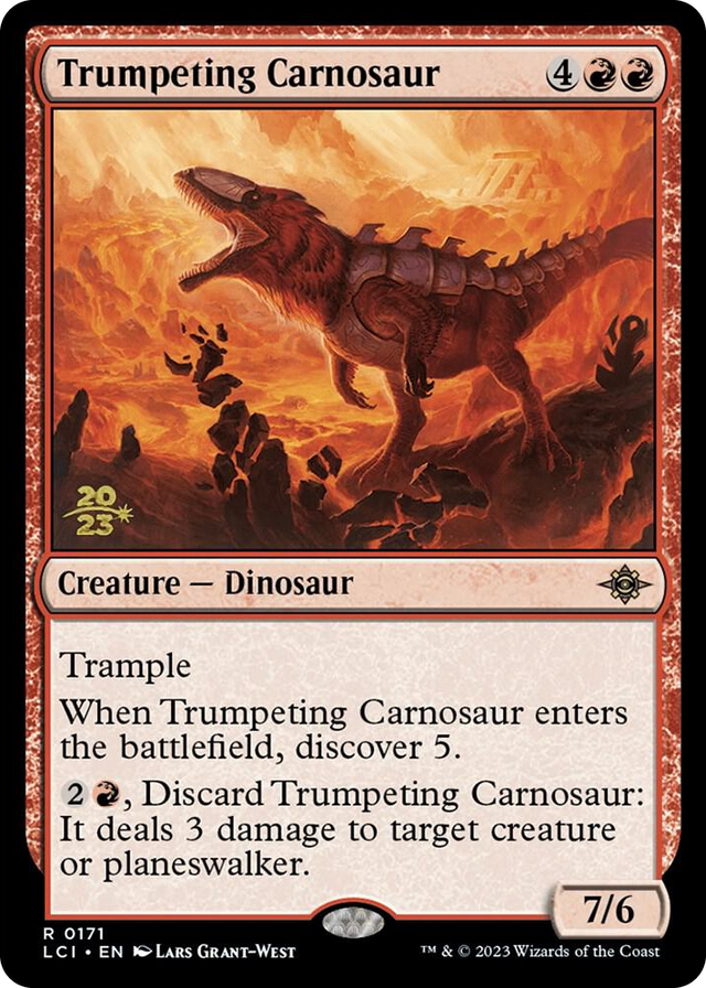 0171 Trumpeting Carnosaur R Prerelease Cards