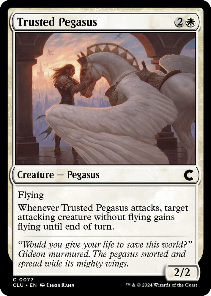 0077 Trusted Pegasus C Ravnica: Clue Edition