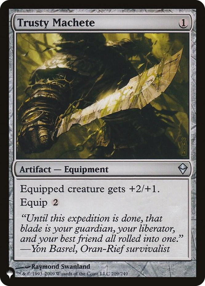 Trusty Machete #209 U - The List Reprints Pokemon card