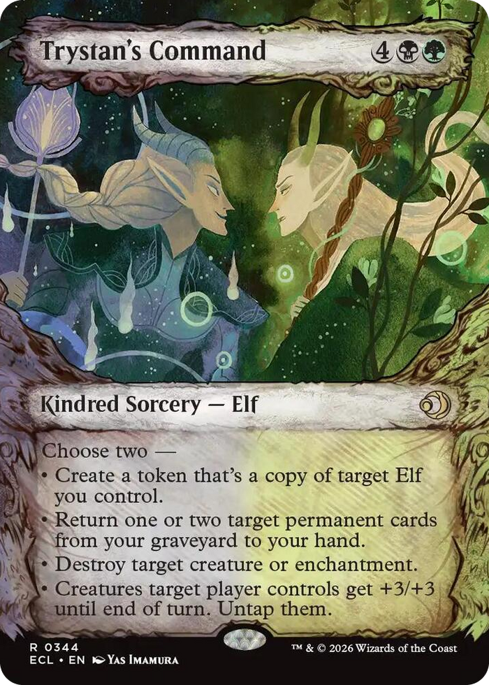 Trystan's Command (Showcase) #344 R - Lorwyn Eclipsed Pokemon card