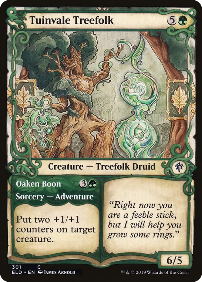 0301 Tuinvale Treefolk (Showcase) C Throne of Eldraine