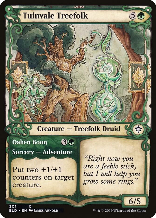 0301 Tuinvale Treefolk (Showcase) C Throne of Eldraine