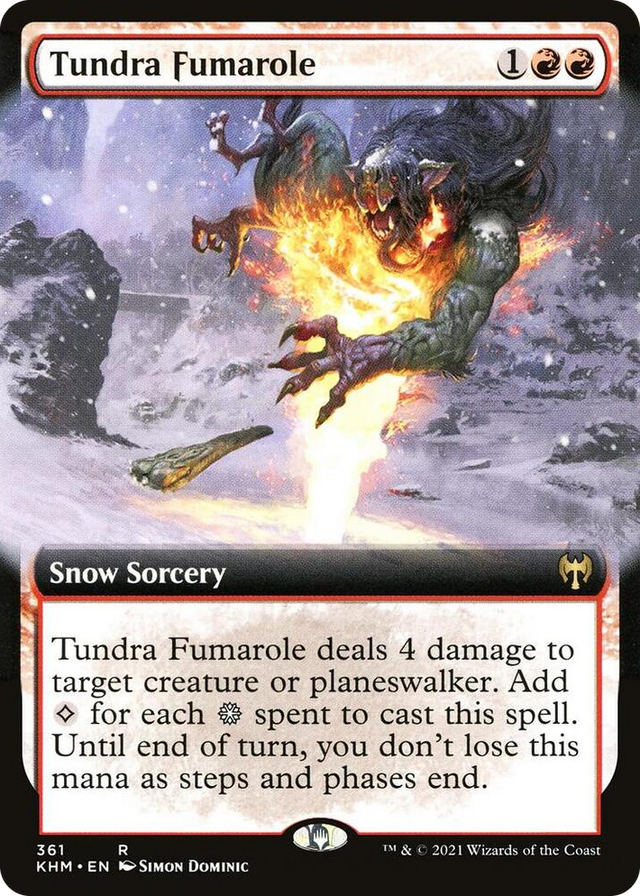 0361 Tundra Fumarole (Extended Art) R Kaldheim
