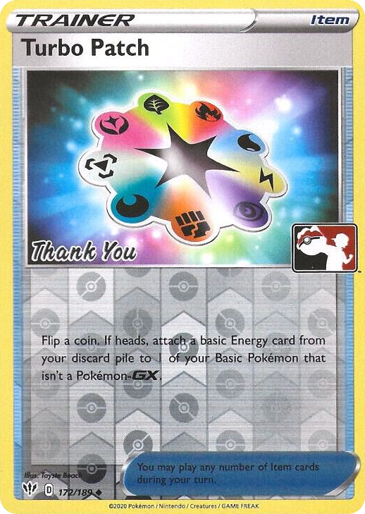 0172 Turbo Patch - 172/189 (Pokemon League) [Thank You] Promo League & Championship Cards