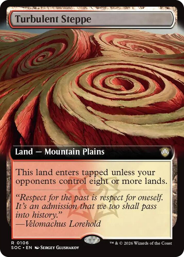 0106 Turbulent Steppe (Extended Art) R Commander: Secrets of Strixhaven