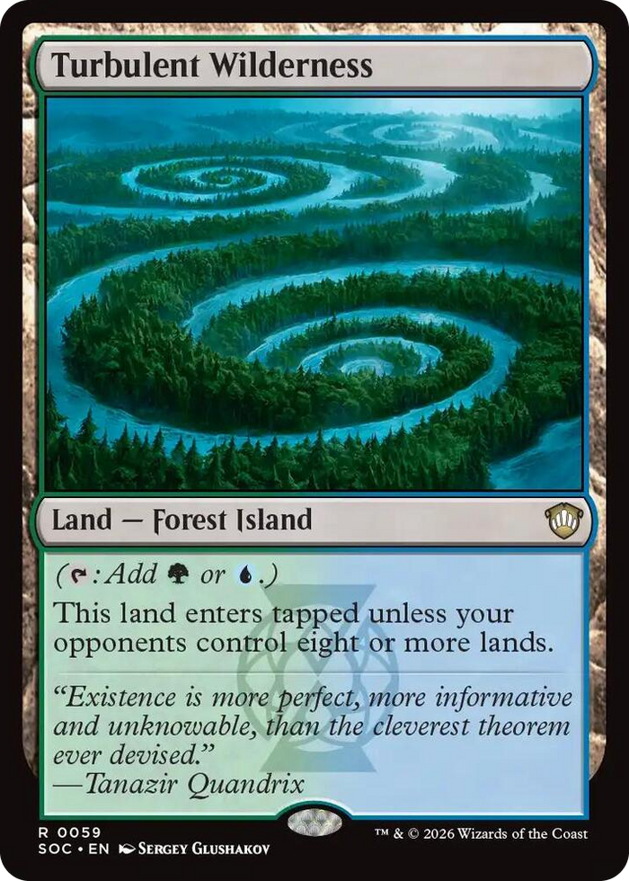 Turbulent Wilderness #59 R - Commander: Secrets of Strixhaven Pokemon card