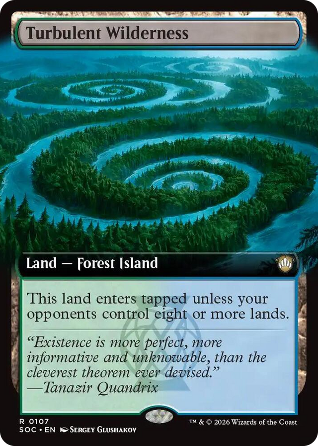 0107 Turbulent Wilderness (Extended Art) R Commander: Secrets of Strixhaven
