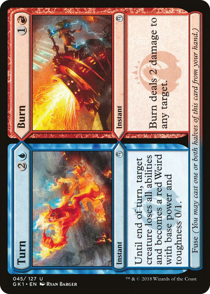 0045 Turn // Burn U Guilds of Ravnica: Guild Kits